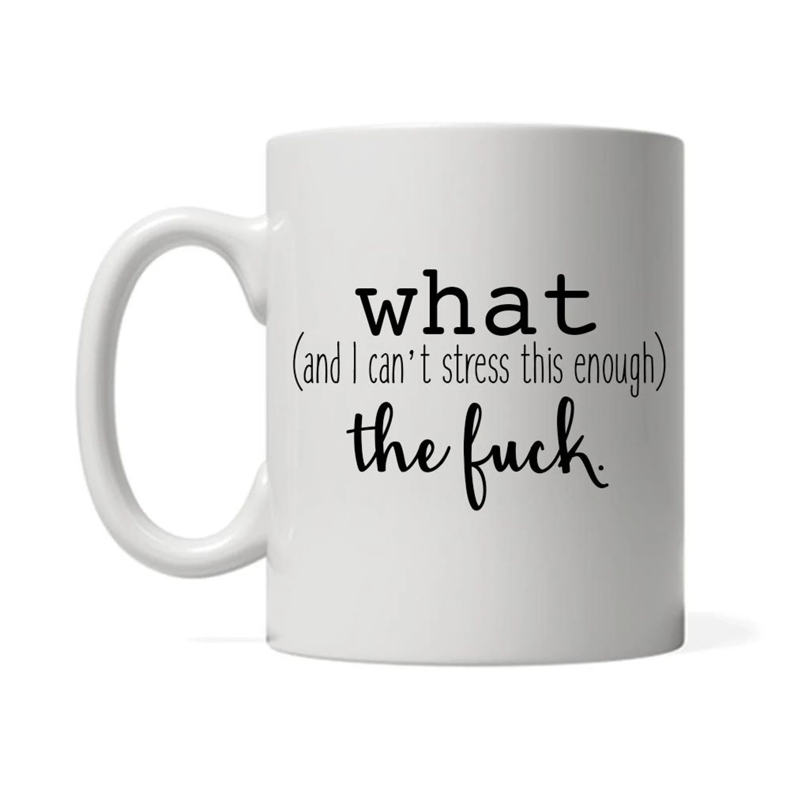 What and I Can't Stress This Enough the Fuck., WTF Funny Mug, 11oz or 15oz - Etsy | Etsy (US)