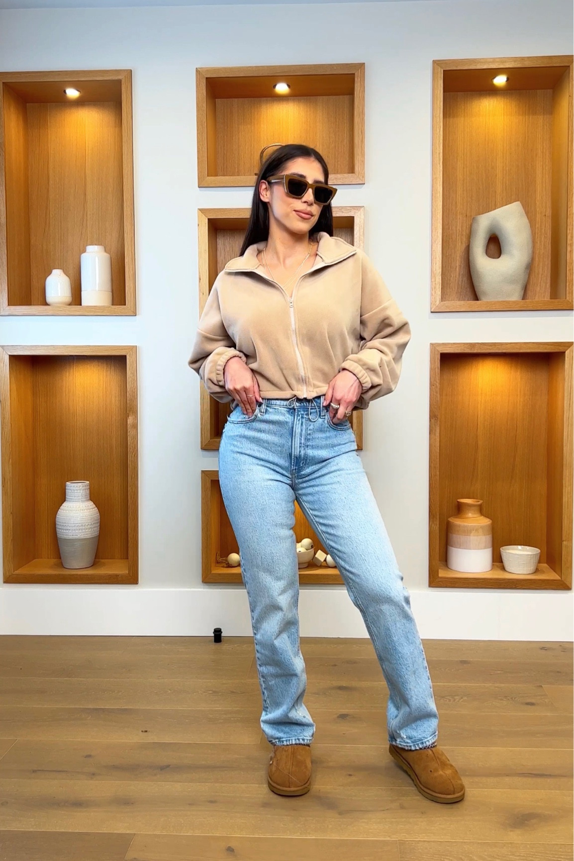 Amazon finds! #uggs #abercrombiejeans #amazonjavket #amazonfashion 