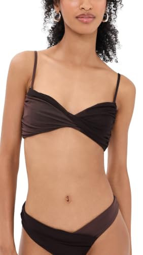 STAUD Women's La Mer Bikini Top, Espresso/Dark Chocolate, S | Amazon (US)