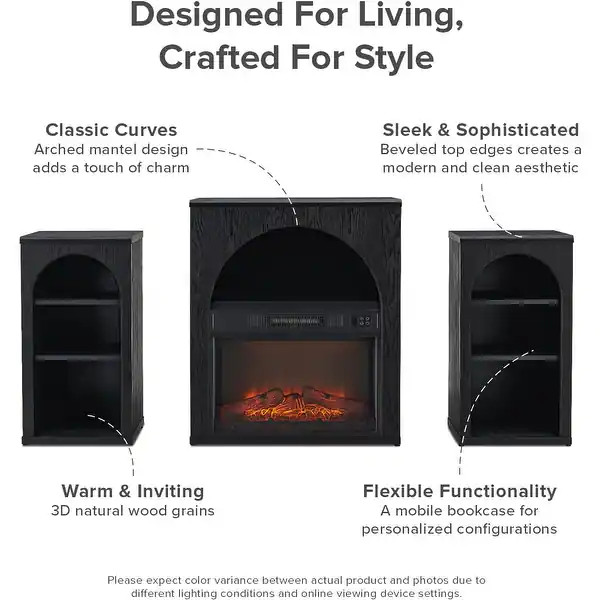 Mopio Blake Electric Fireplace Mantel TV Stand | Bed Bath & Beyond