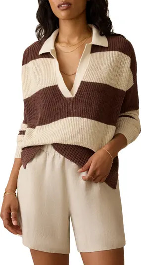 Miramar Linen & Organic Cotton Polo Sweater | Nordstrom
