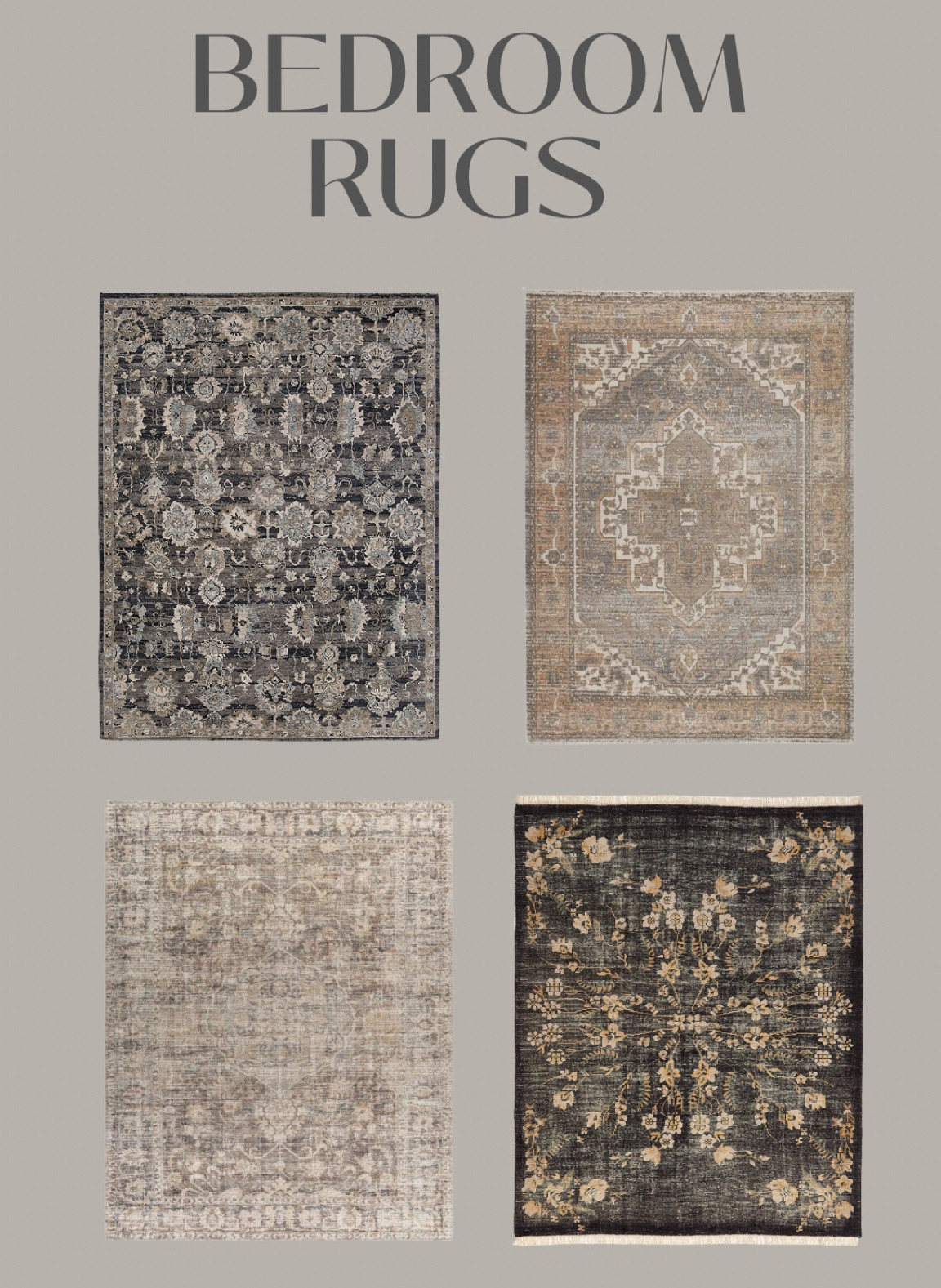 Moody area rugs for the bedroom 

#LTKhome