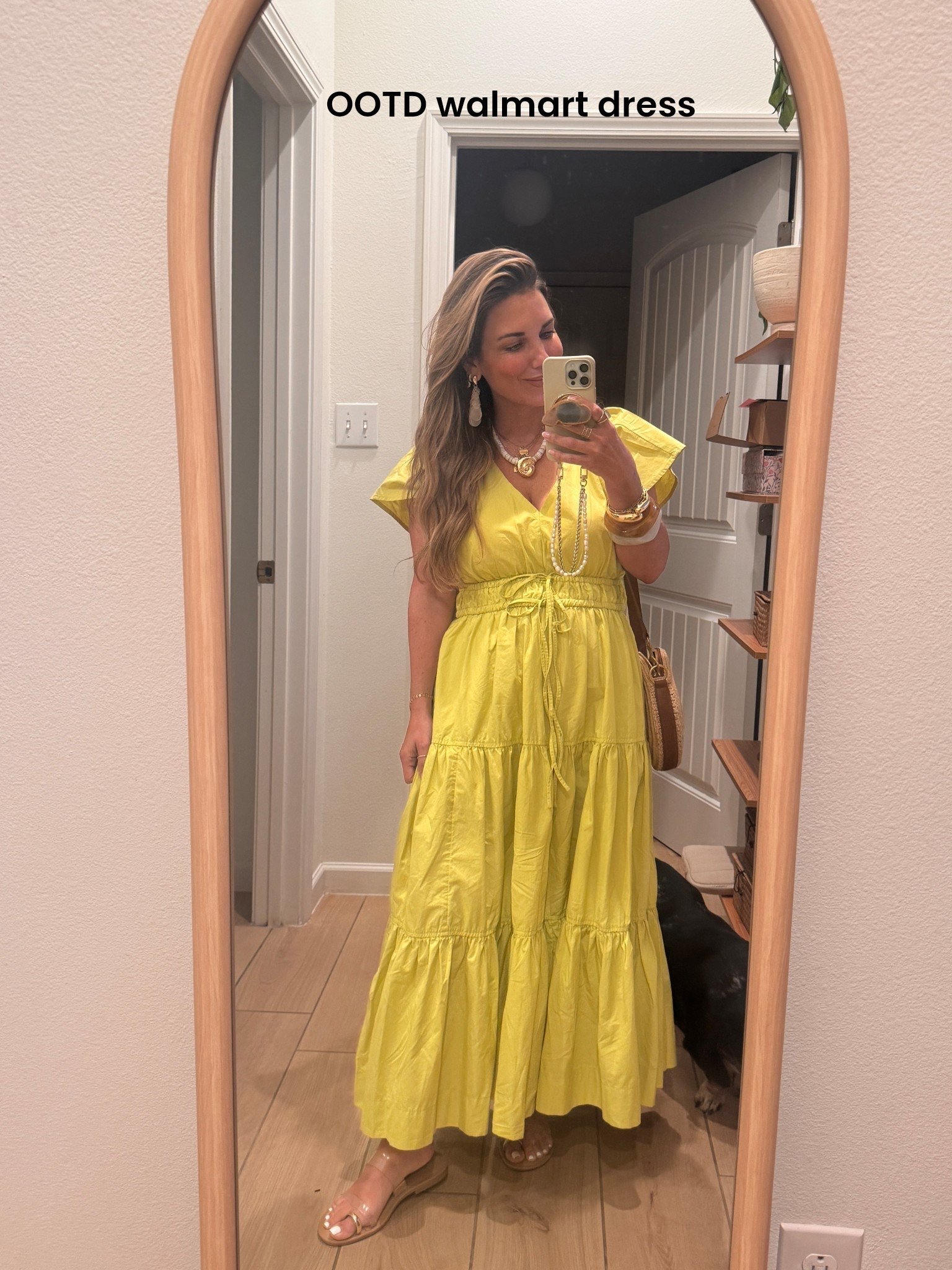 This Walmart DRESS!! Y’all!! ! 10/10!! 
Obsessed with the color, the fit, and the quality! Only $36!!!! Wearing size small. 
I could have got the XS. 

#LTKFindsUnder50 #LTKOver40 #LTKPetite