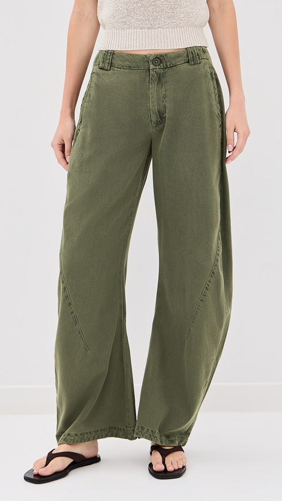 Free People Spotlight Washed Trousers | Shopbop | Shopbop