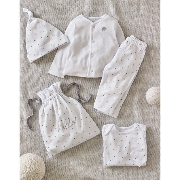 Organic Cotton Hello Baby Gift Set (0–6mths) | Gifts for Baby | The White Company | The White Company (US & CA)