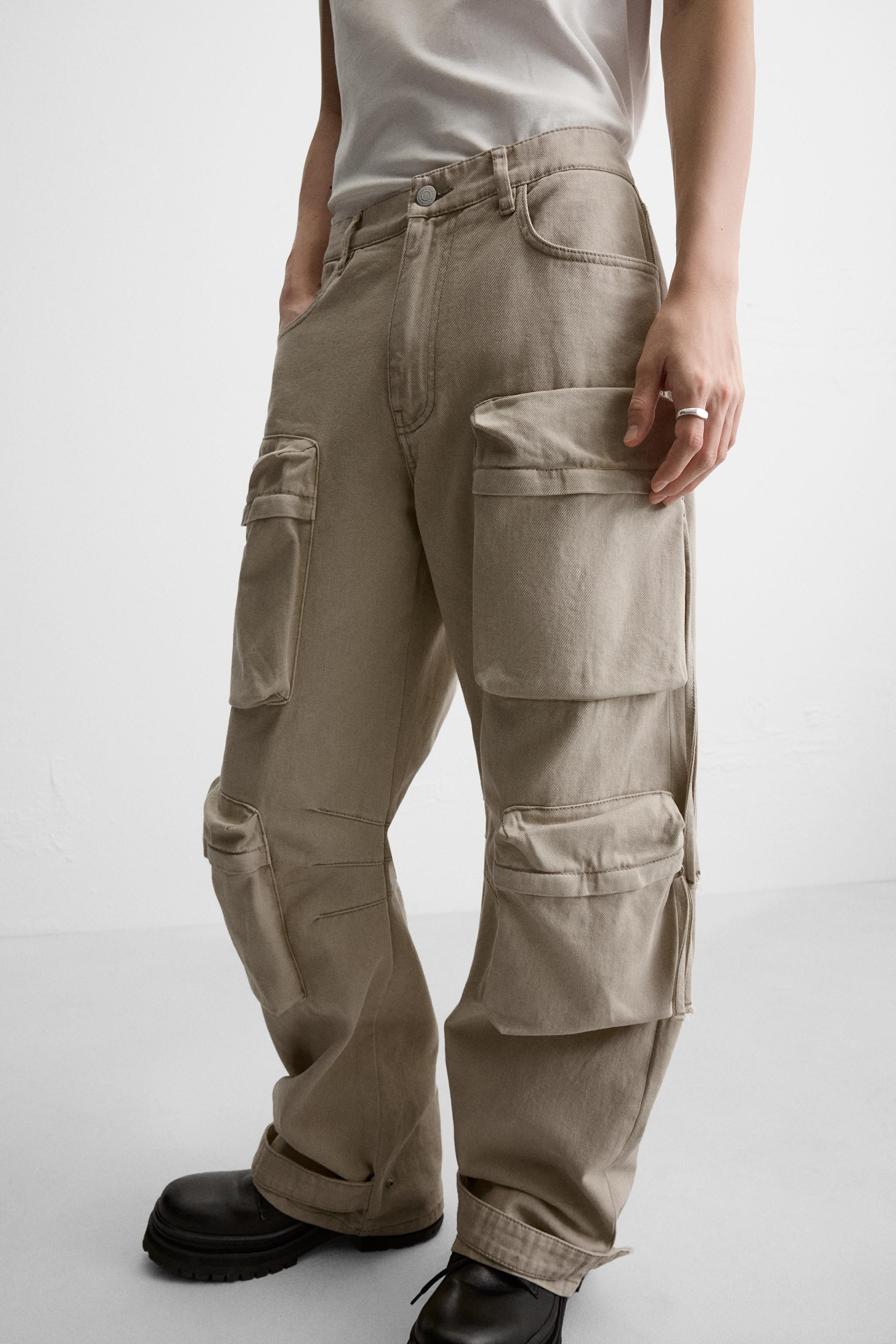 POCKET DENIM CARGO PANTS | Zara US