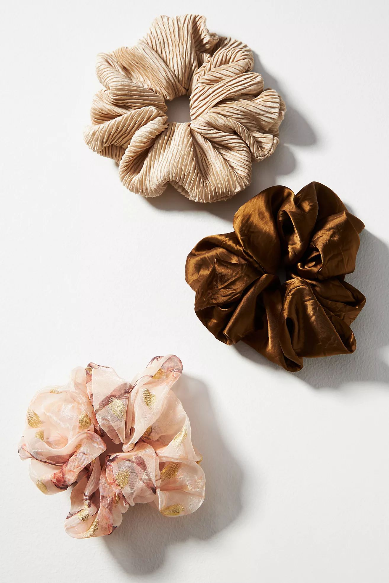 By Anthropologie Botanical Scrunchies, Set of 3 | Anthropologie (US)