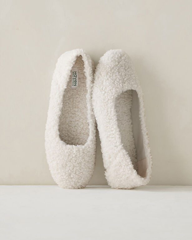 Curly Sherpa Ballet Flats | Haven Well Within