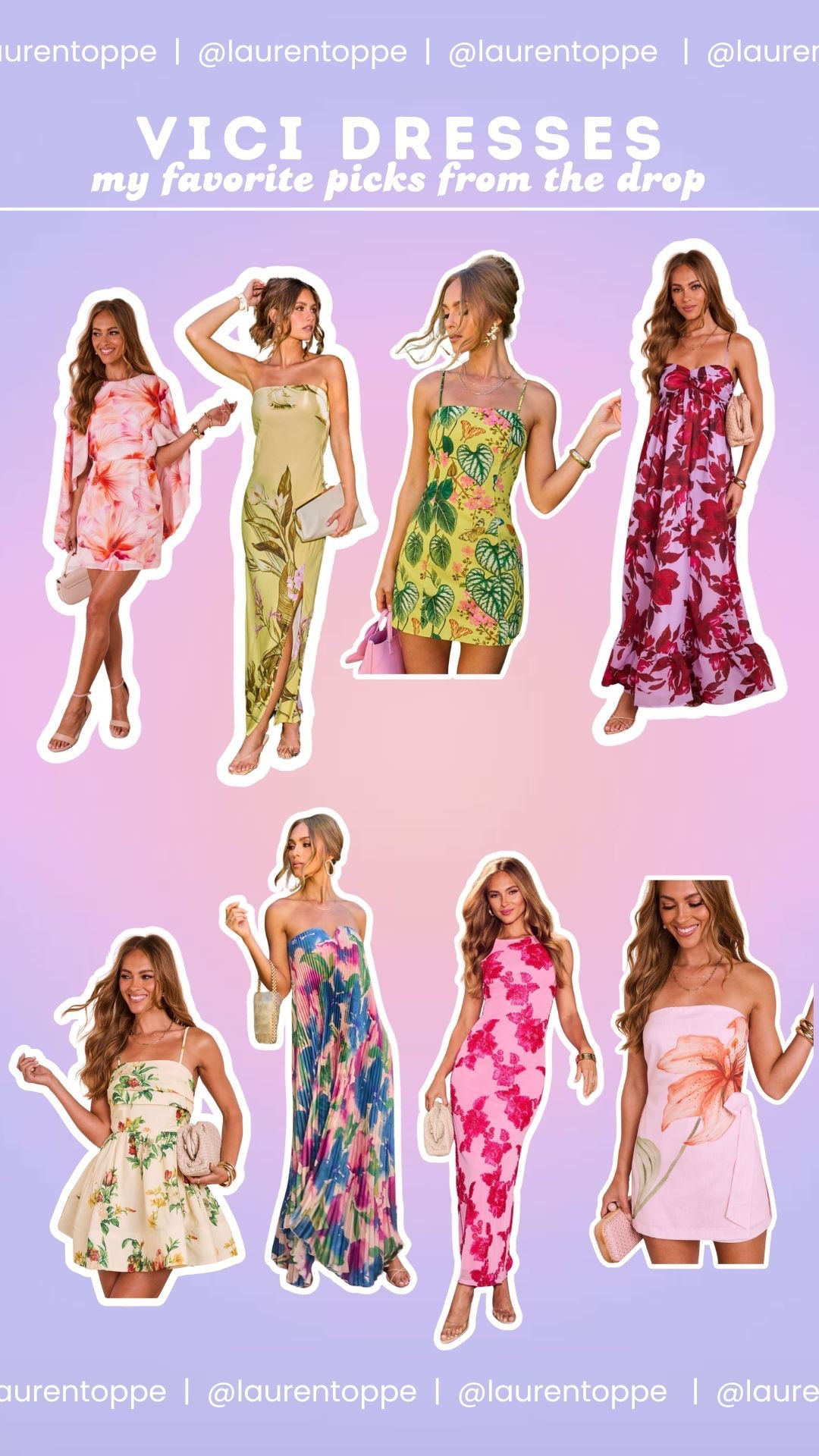 The cutest print floral dresses from the latest VICI drop! 35% off with code LAURENSHOP35

#LTKSaleAlert #LTKgrwm #LTKootd