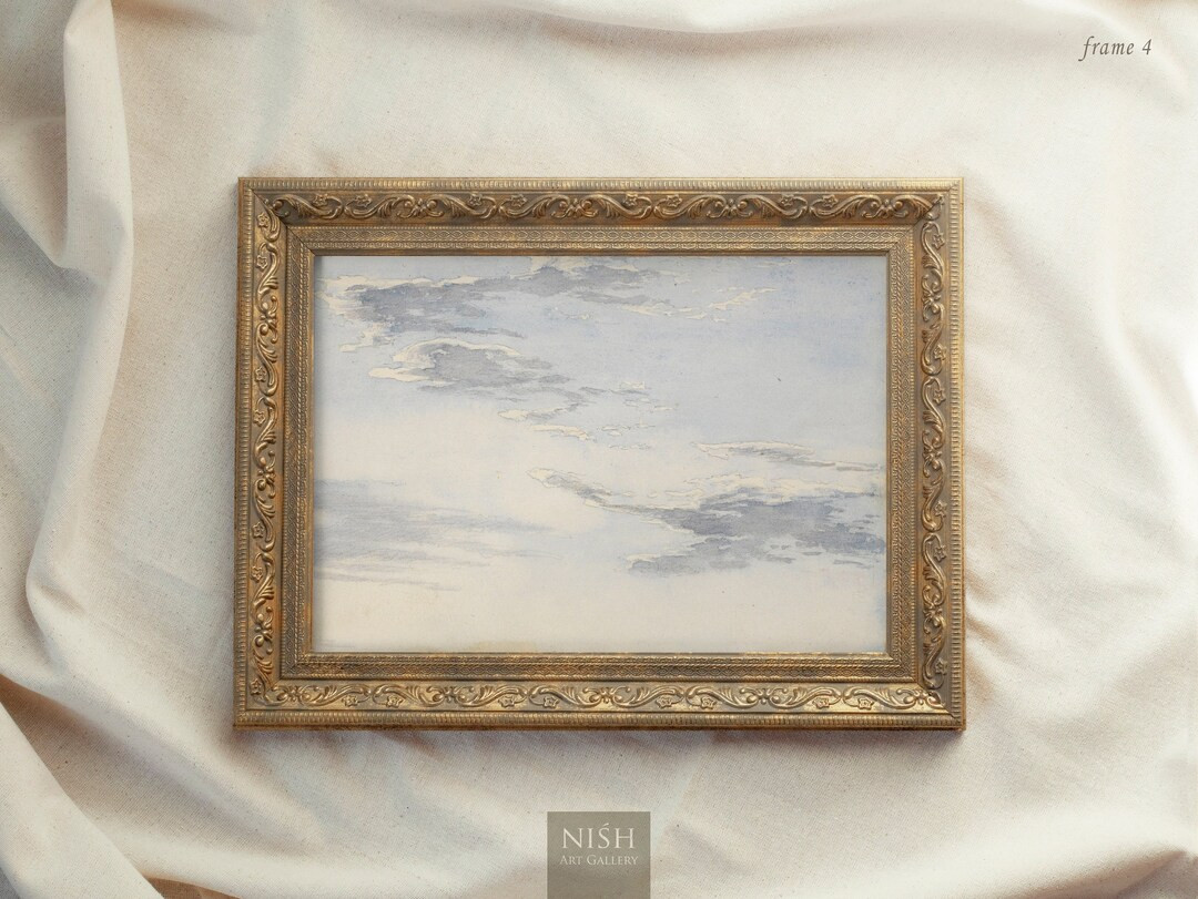 Vintage Art Prints Framed Cloud Study Vintage Landscape - Etsy | Etsy (US)