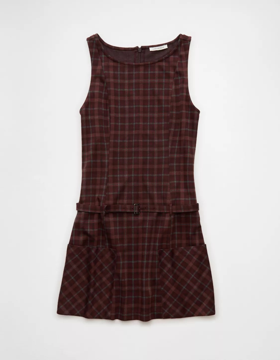AE High Neck Belted Mini Dress | American Eagle Outfitters (US & CA)