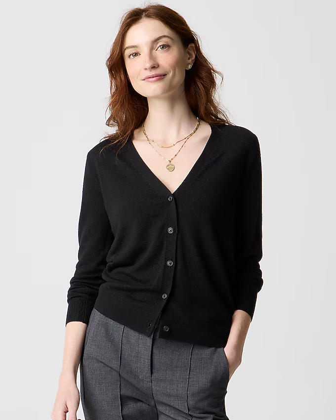 Merino wool-blend cardigan sweater | J.Crew Factory