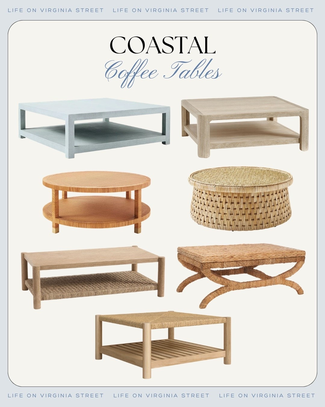 Coastal  Coffee Tables 🙌🏻🙌🏻

#LTKHome #LTKSeasonal