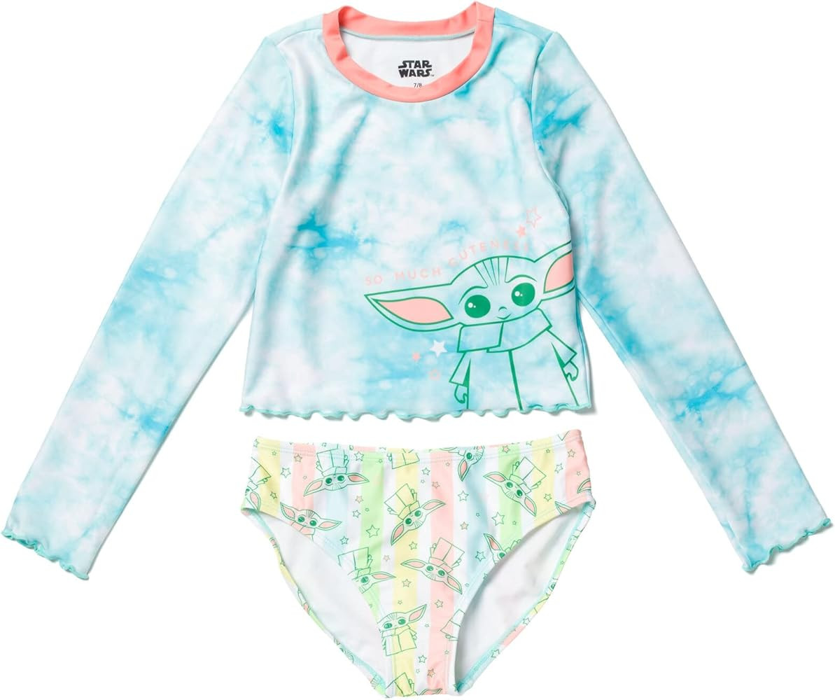 STAR WARS The Child Girls Rash Guard and Bikini Bottom Toddler to Big Kid | Amazon (US)