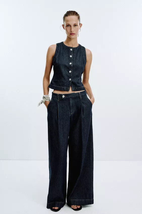 Z1975 MID-RISE WIDE LEG JEANS | Zara US