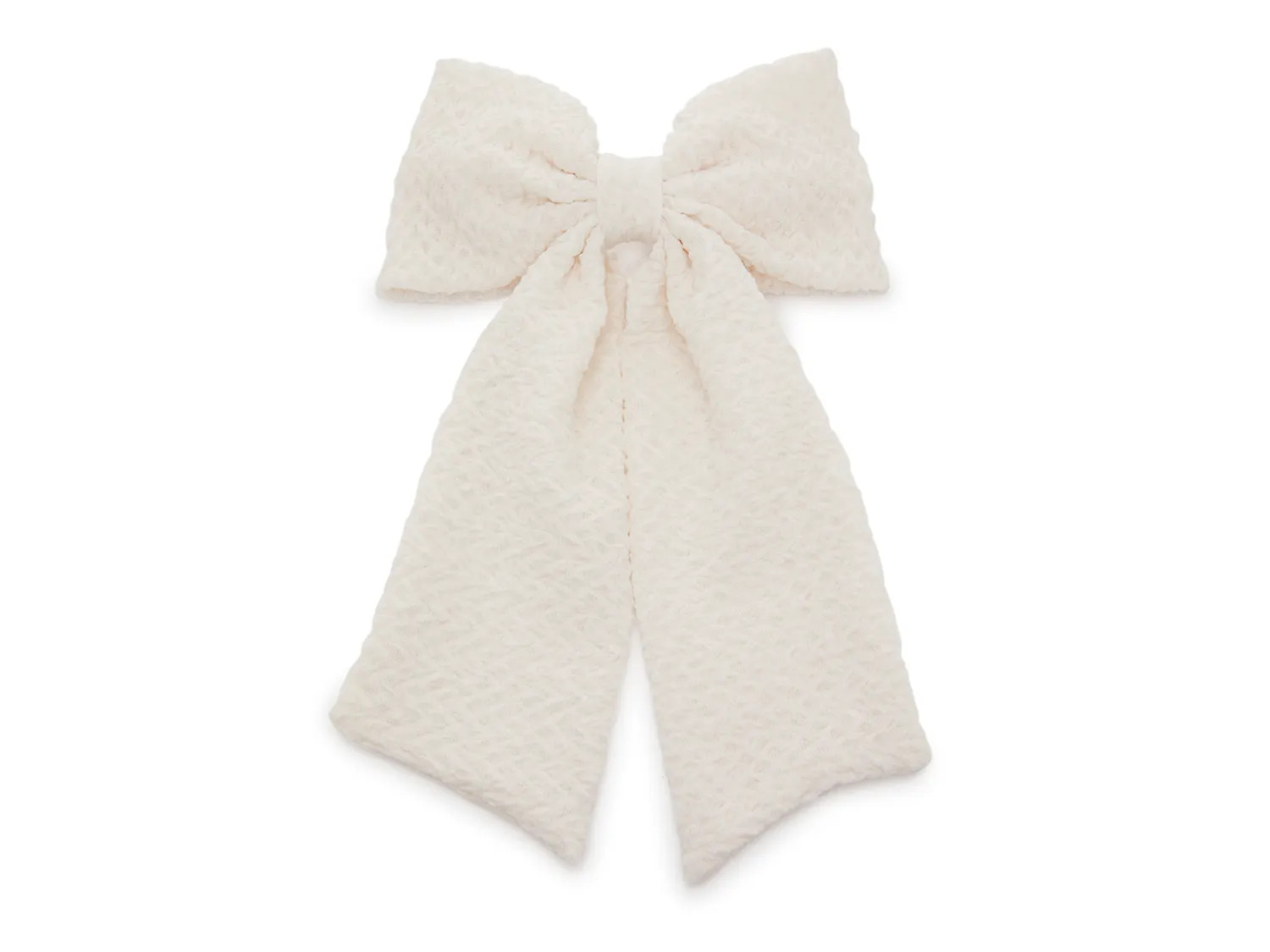 Kelly & Katie Textured Bow Clip | Women's | Cream | Size One Size | Hair Accessories | DSW