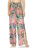 La Blanca Women's Standard Tie Front Side Slit Pant Swim Cover-up, Coral//Tropical rain, XX-Small | Amazon (US)