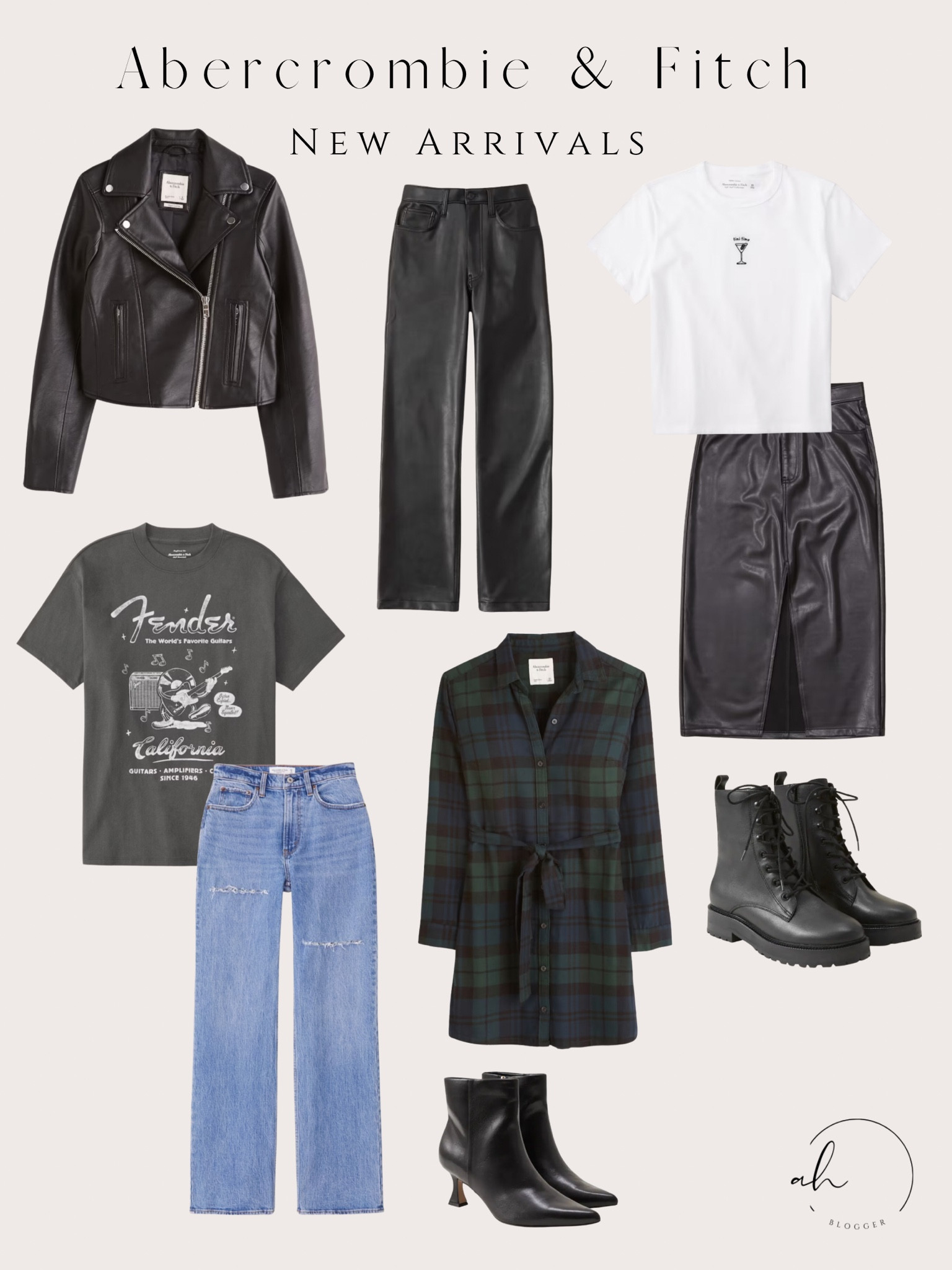 A&F New Arrivals! 
Fall arrivals, fall clothing, denim, leather, graphic tees, boots, plaid.
#fallstyle #fallclothes #fallfashion

#LTKstyletip #LTKSeasonal