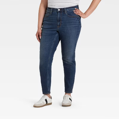Women's High-Rise Skinny Jeans - Universal Thread™ Tinted Dark Wash 22 | Target