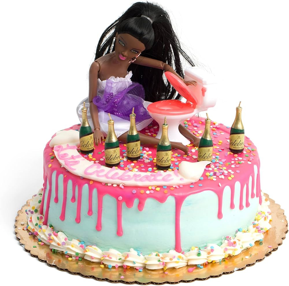 Drunk Doll Cake Topper | Funny Decoration Kit for Celebrating a Bachelorette Party or any Birthda... | Amazon (US)