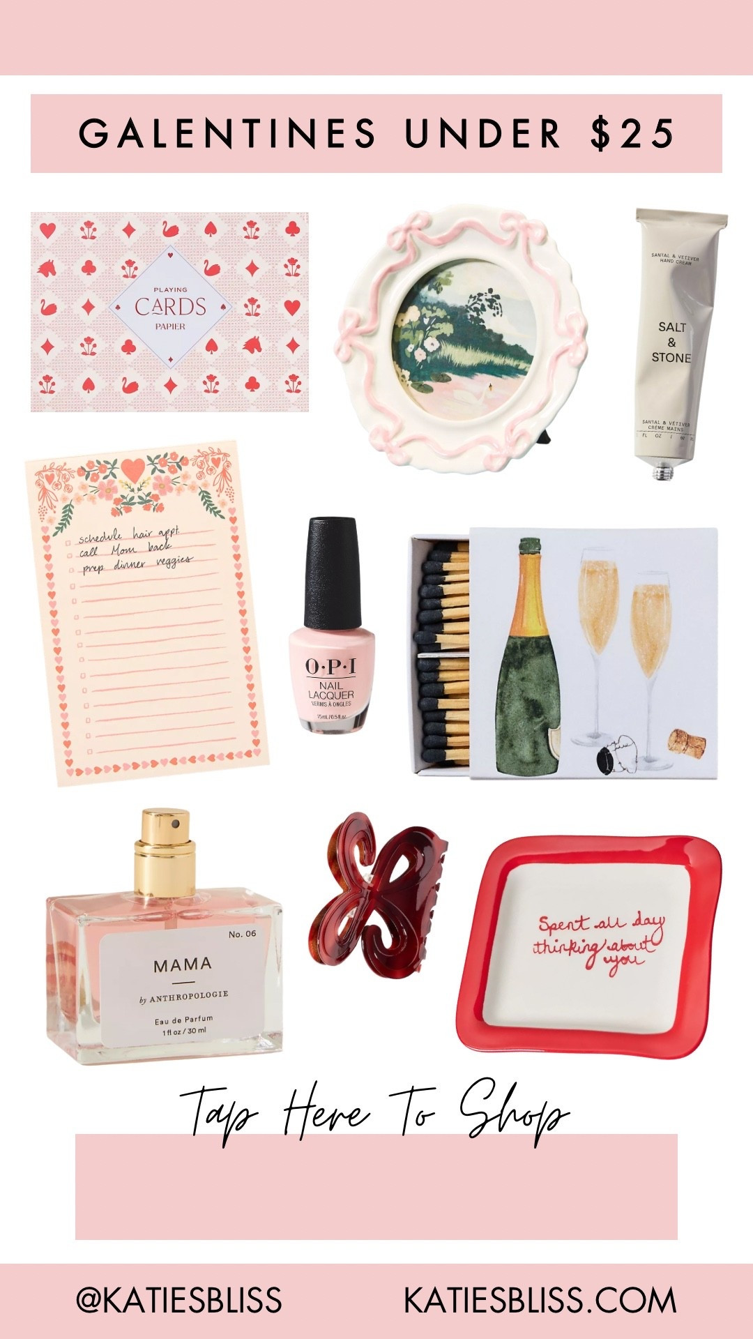 Galentines day gift ideas under $25 💖

Anthropologie. Gifts. Valentine’s Day. Galentines day. Gift guide. Frame. Notepad. Matches. Tray. Beauty. 



#LTKValentine