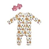 Mud Pie Baby Girls' Pumpkin Sleeper and Headband Set | Amazon (US)