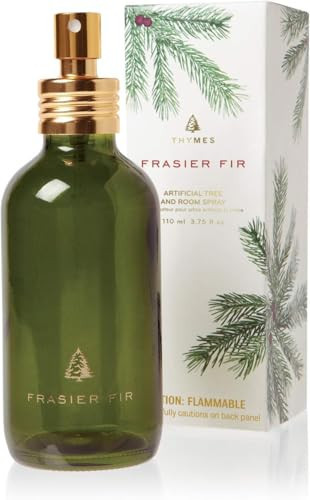 Thymes Frasier Fir Tree and Room Spray - Room Spray with Christmas Tree Scent - Air Fresheners for Home with Frasier Fir Fragrance and Siberian Fir Needles, Flameless Pine Scent - 3.75 Oz | Amazon (US)