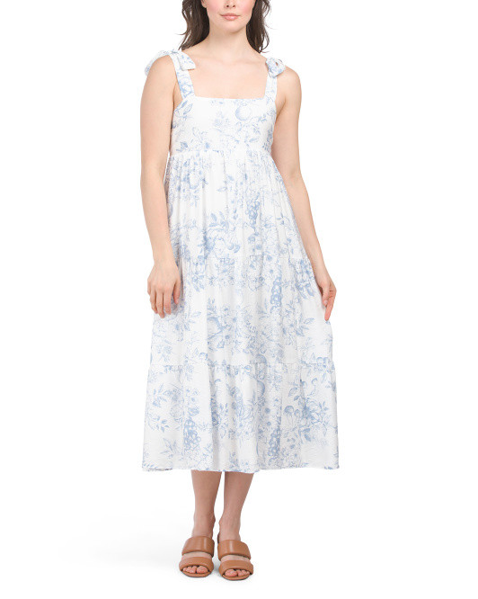 Bow Shoulder Midi Dress | TJ Maxx