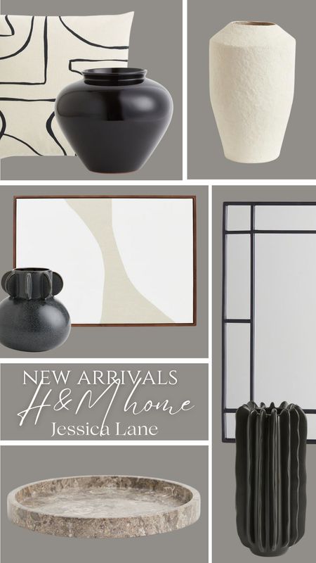 New home decor arrivals at H&M home. H&M home, home decor, decorative accents, home accents, modern organic home style, modern vases, neutral decor, wall mirror, framed wall art, marble tray

#LTKstyletip #LTKhome #LTKSeasonal