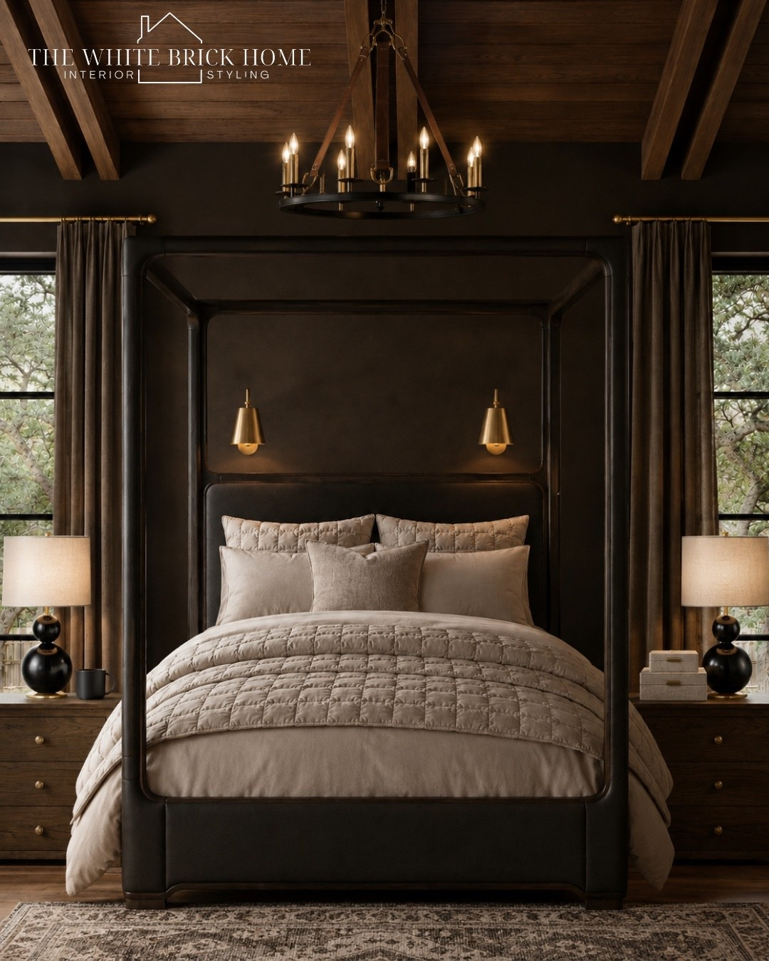 A moody, modern traditional retreat where rich wood tones, warm brass accents, and luxurious layers crate the ultimate escape. 

Bed, bedroom, bedroom decor, bedroom design, bedroom ideas, canopy bed, bedding, nightstand, moody bedroom, moody room, bedroom chandelier, table lamp, lamp, bedroom ideas, sconce, table lamp, bedroom finds, home decor, home design, bedroom design, bedroom finds, cozy bedroom, primary bedroom, master bedroom, bedroom decor ideas, bedroom finds, home ideas, bedroom, arhaus, bedroom from arhaus, pottery barn, lumens, McGee and co, McGee and co bedroom, visual comfort

#LTKHome #LTKSeasonal #LTKSaleAlert
