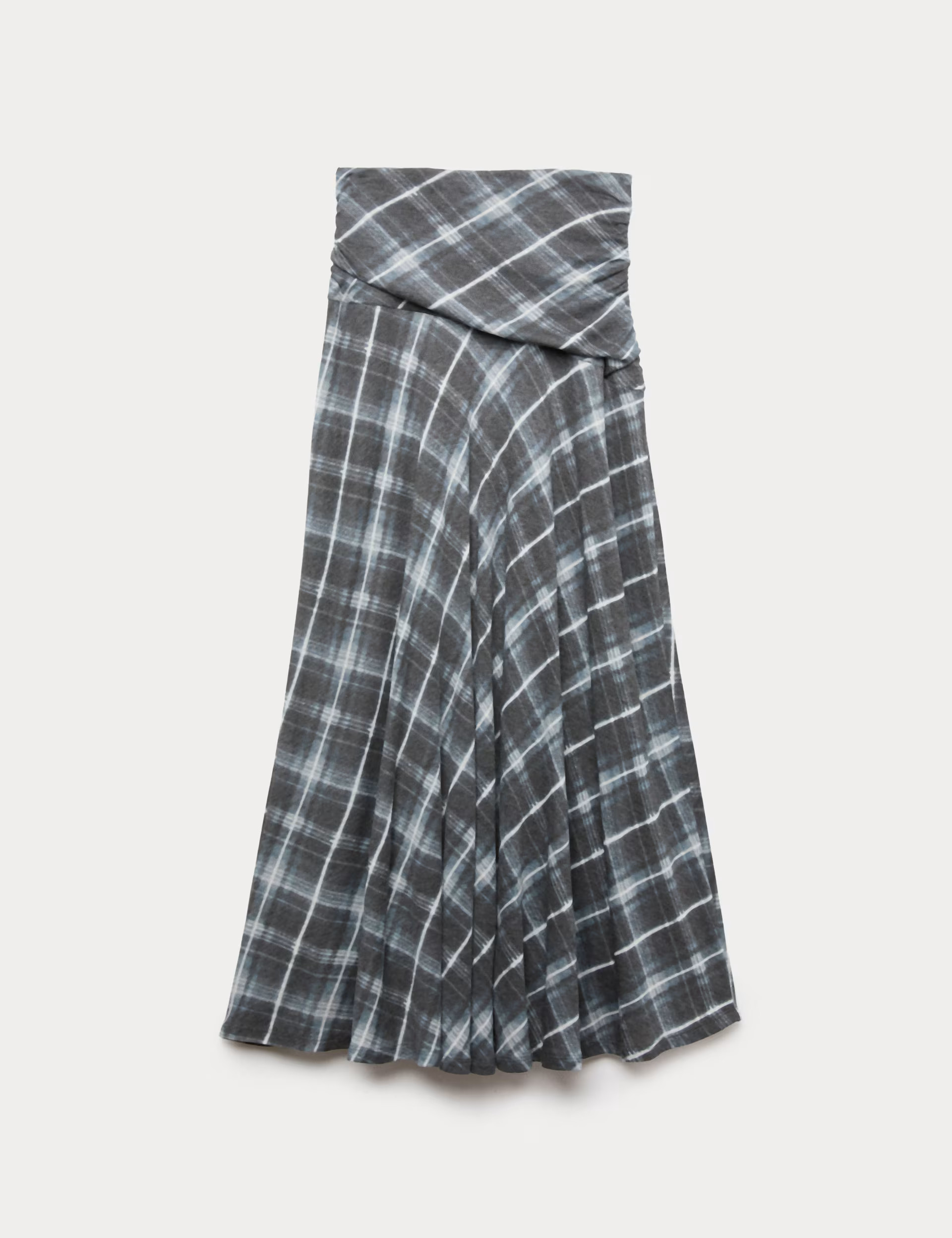 Lyocell Blend Midi A-Line Skirt with Wool | Marks & Spencer (UK)