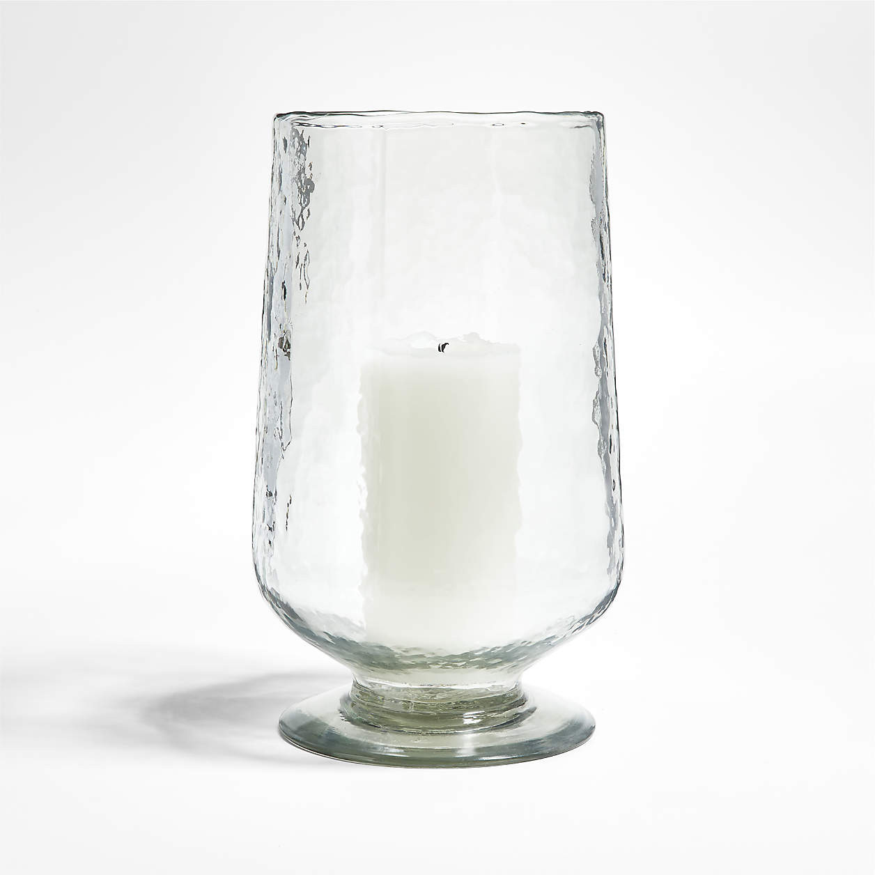Bergen Large Glass Hurricane Candle Holder + Reviews | Crate & Barrel | Crate & Barrel