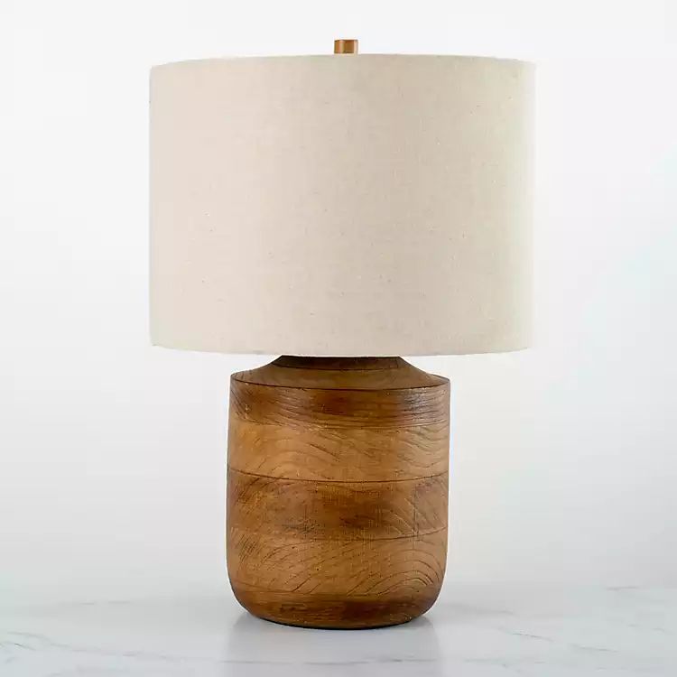 Hudson Brown Wood Table Lamp | Kirkland's Home