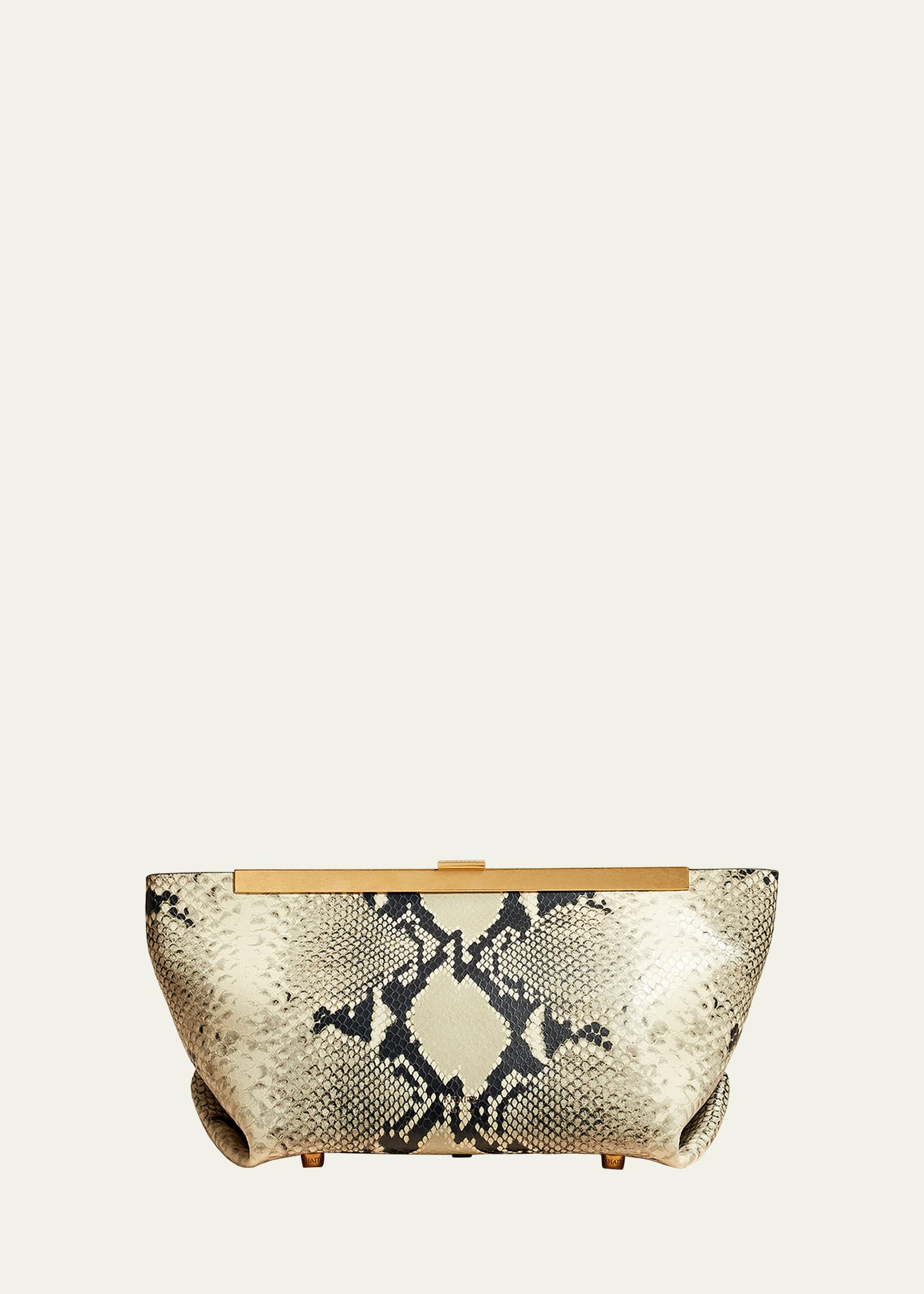 Khaite Aimee Python-Embossed Clutch Bag | Bergdorf Goodman