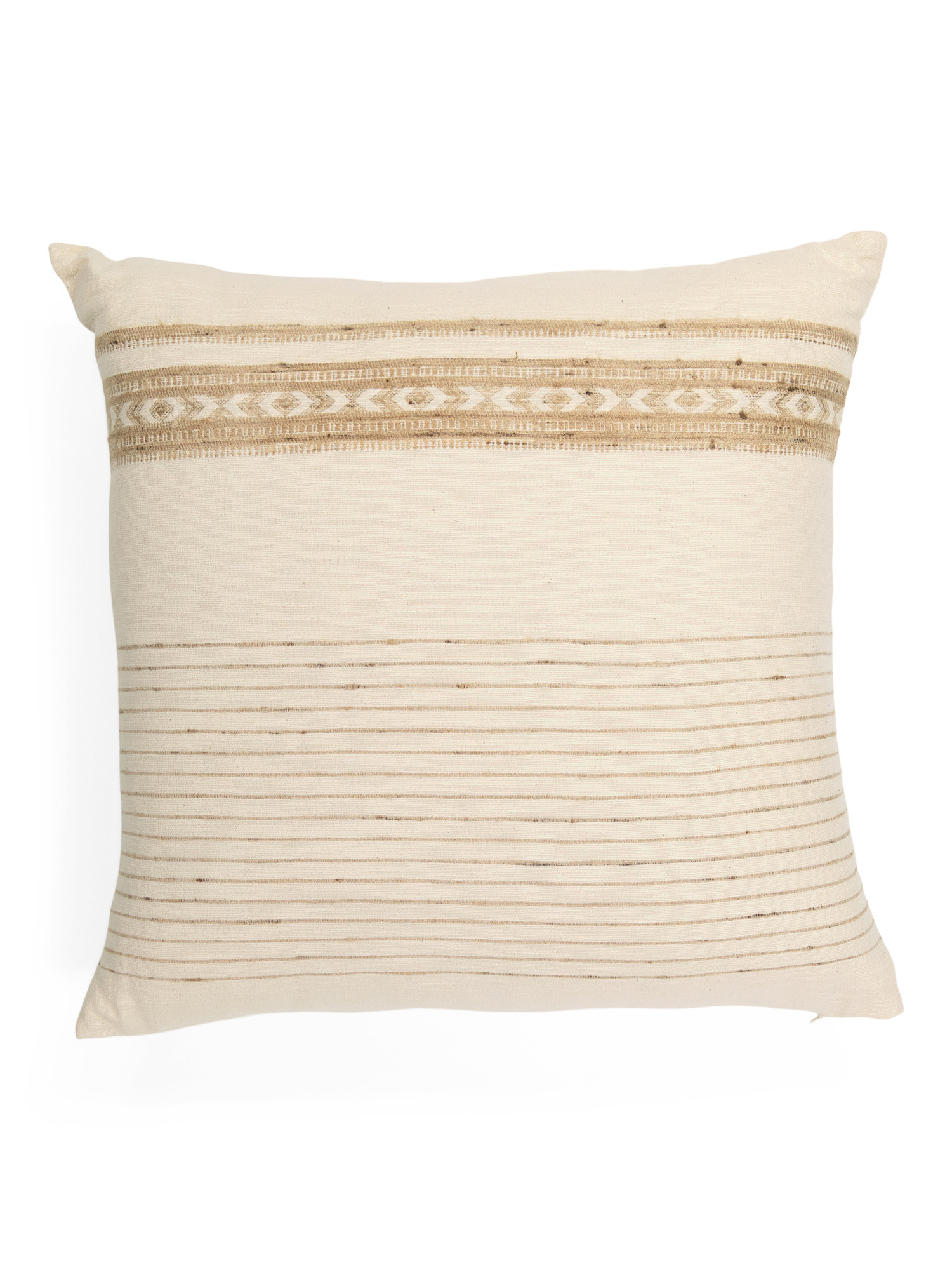 22x22 Handmade Cotton And Wool Pillow | TJ Maxx