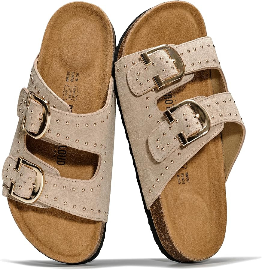 Project Cloud 100% Genuine Leather Womens Sandals - Lightweight Sandals for Women 2026 with Memor... | Amazon (US)