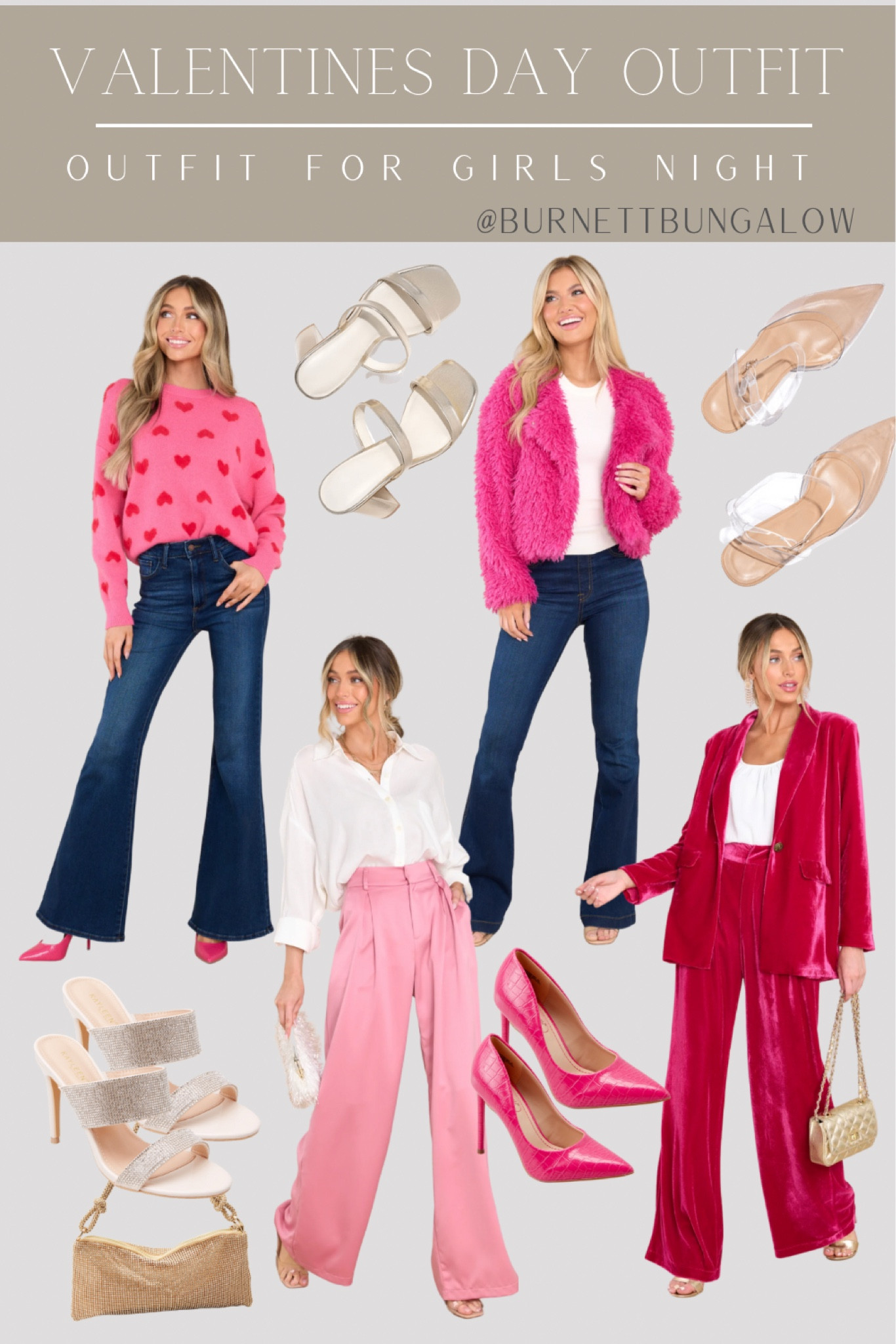Valentines Day outfits. Valentines Day outfit ideas for a date night or a Galentines girls night out on the town. 

#pinkjacket #valentinesoutfits #girlsnightput #pinkpants #heartsweater #pinkblazer 
amazon amazon prime valentines | Valentine's Day vday | pajama set | pink pajamas | lounge wear | lounge | lounge sets loungewear date night in | matching set valentines day outfit valentines day pajamas lingerie night gown | nightie robe | satin pajamas | satin lounge wear heart pajamas | valentines inspo valentines outfit | pink dress | red dress | Valentine’s Day dress 

#LTKunder50 #LTKSeasonal #LTKstyletip