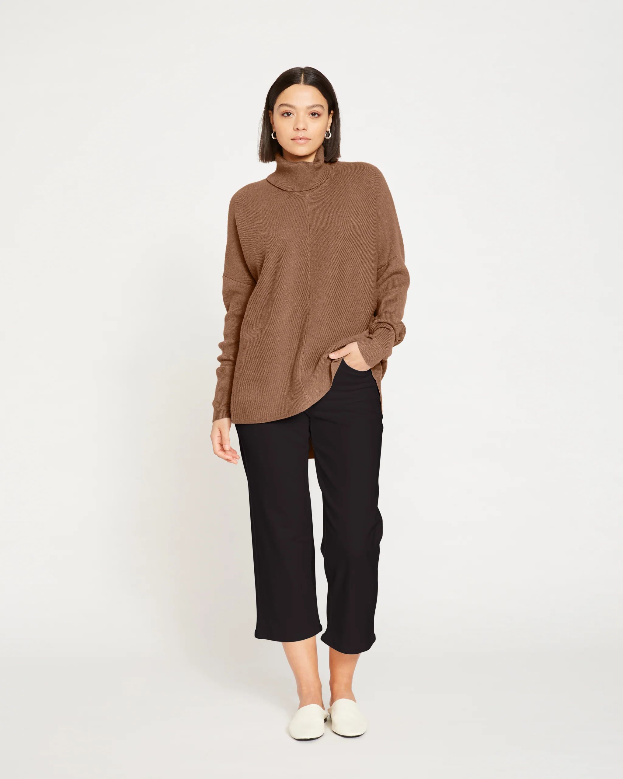 Chevron Blanket Sweater - Taupe | Universal Standard