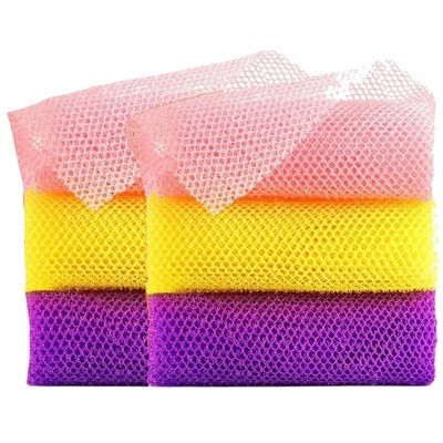 Maison Products 3 Pieces African Bath Sponge African Net Long Net Bath Sponge Exfoliating Shower Body Scrubber Back Scrubber Skin Smoother - 6 Pack | Target