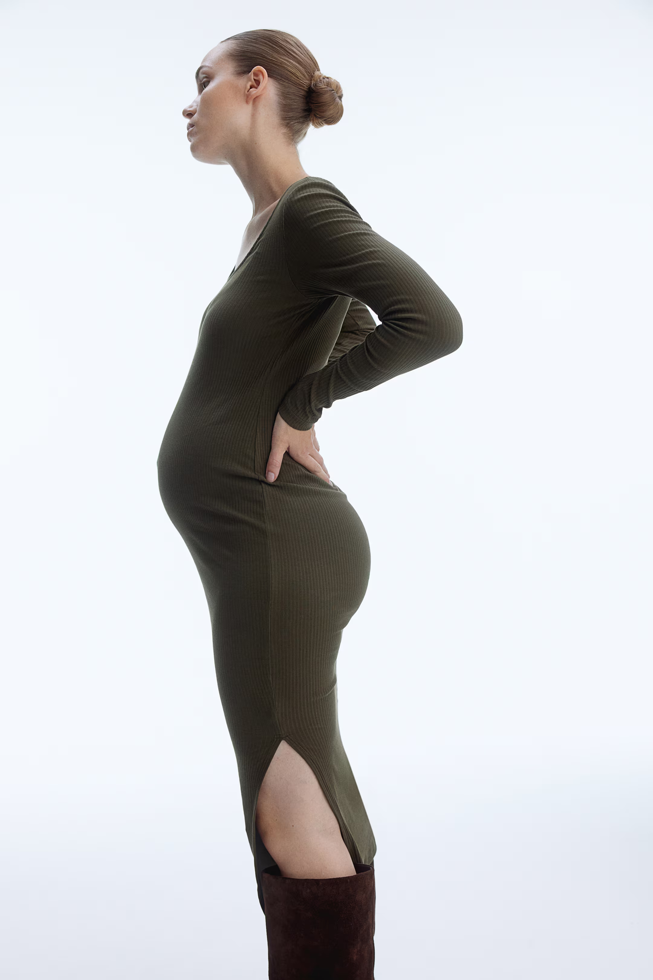 MAMA Ribbed Bodycon Dress | H&M (US + CA)