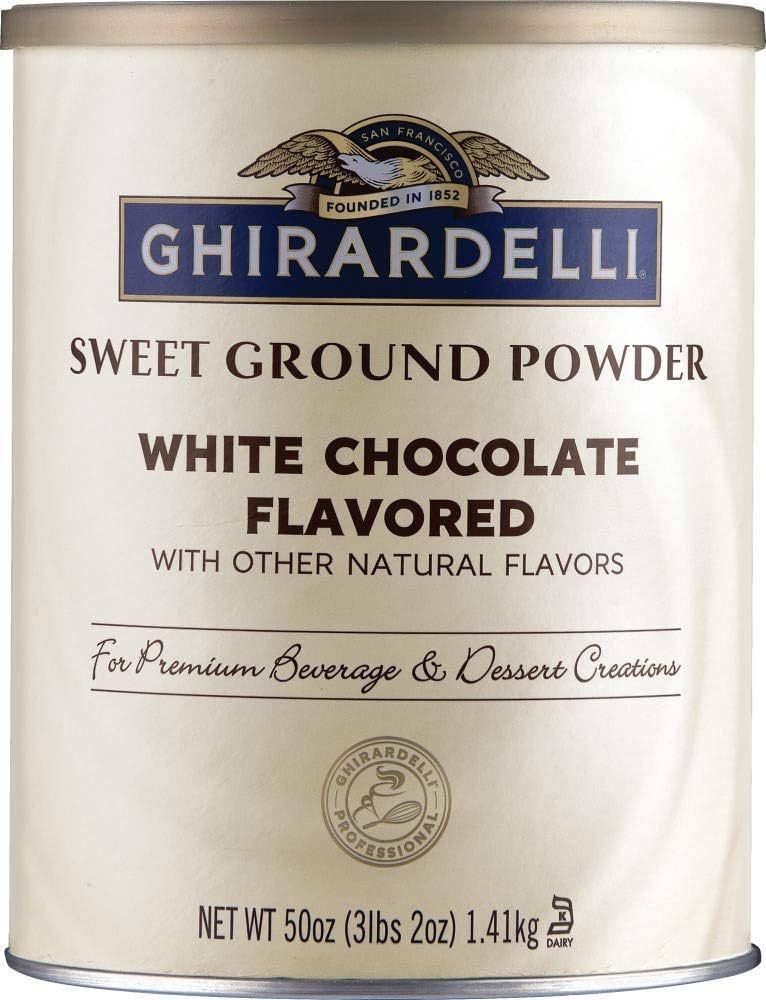 Ghirardelli Sweet Ground White Chocolate Flavor Powder, 3.12 lbs. | Amazon (US)