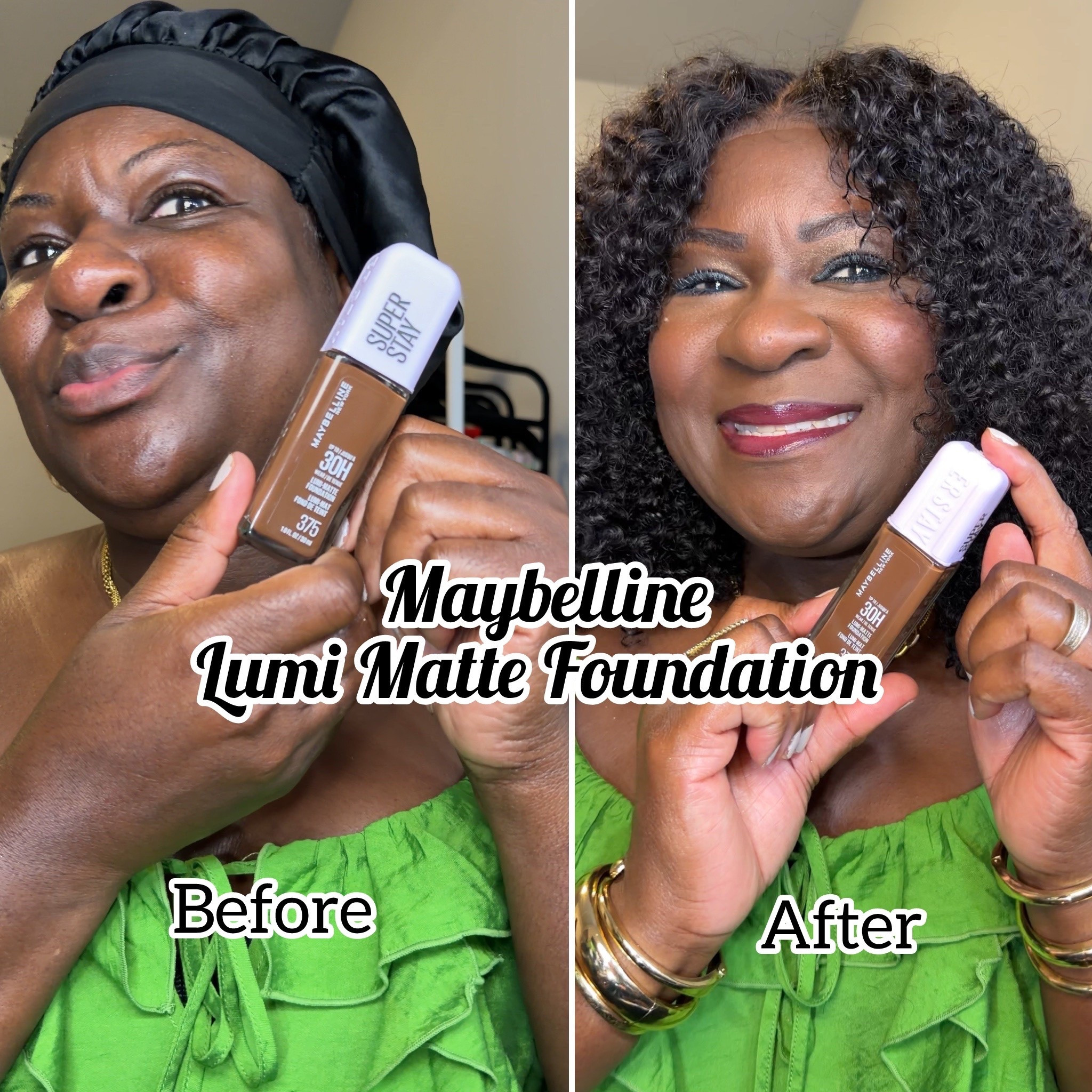 Maybelline Lumi Matte Foundation in the shade 375. It’s a lightweight, luminous matte finish.

#LTKBeauty