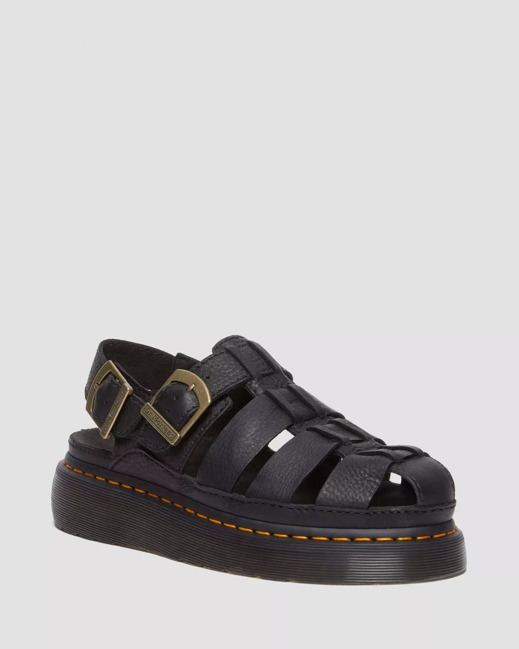 Wrenlie Grizzly Leather Fisherman Sandals | Dr. Martens