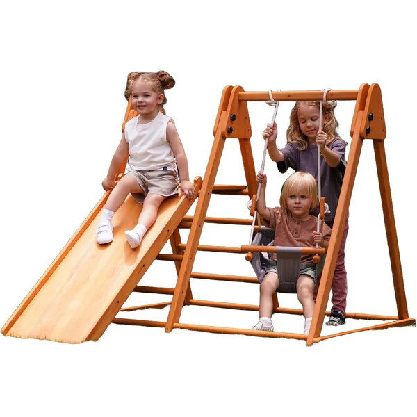 Juniper Folding Indoor & Outdoor Playset | Wooden Climber for Toddlers | Maisonette
