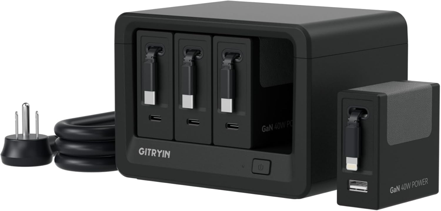 12-in-1 Desktop Charging Station, 160W USB Retractable GaN Charger | Amazon (US)