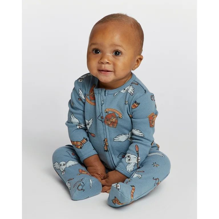 Character Baby Two-Way Zip Front Footed Sleep N Play Pajamas, Sizes Newborn-6/9 Months | Walmart (US)