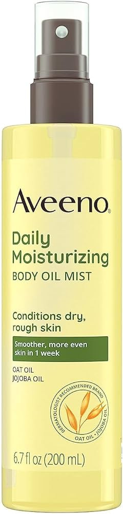 Aveeno Daily Moisturizing Dry Body Oil Mist with Oat and Jojoba Oil for Dry, Rough Sensitive Skin... | Amazon (US)