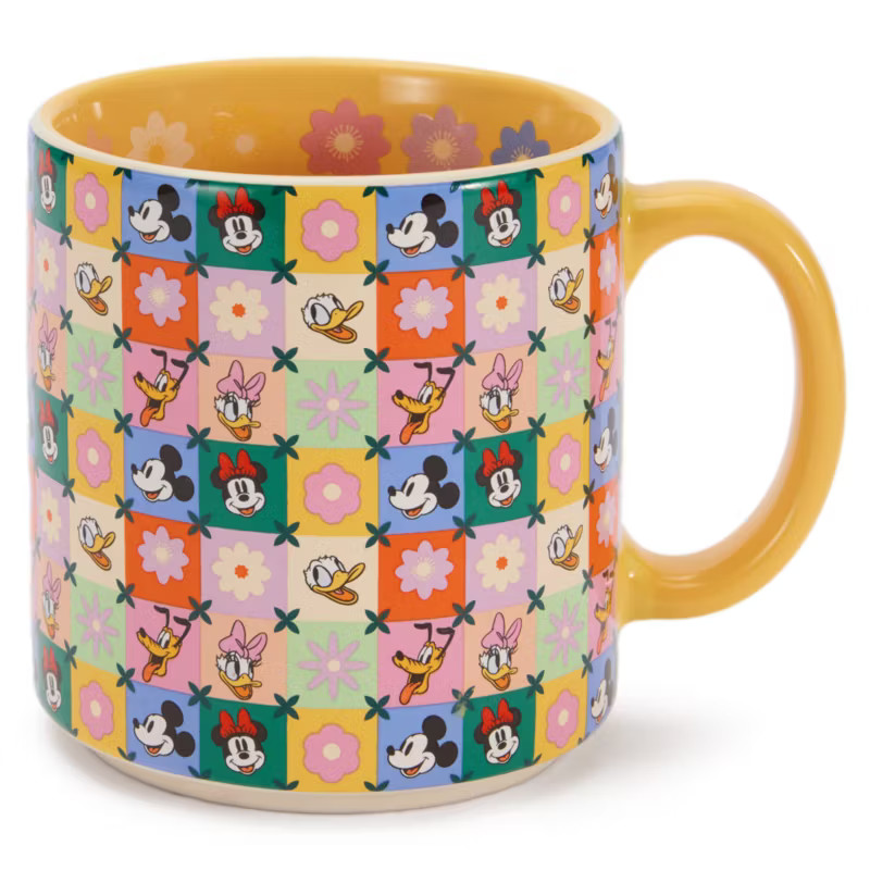 Mickey and Friends Floral Patchwork Mug | shopDisney (UK)