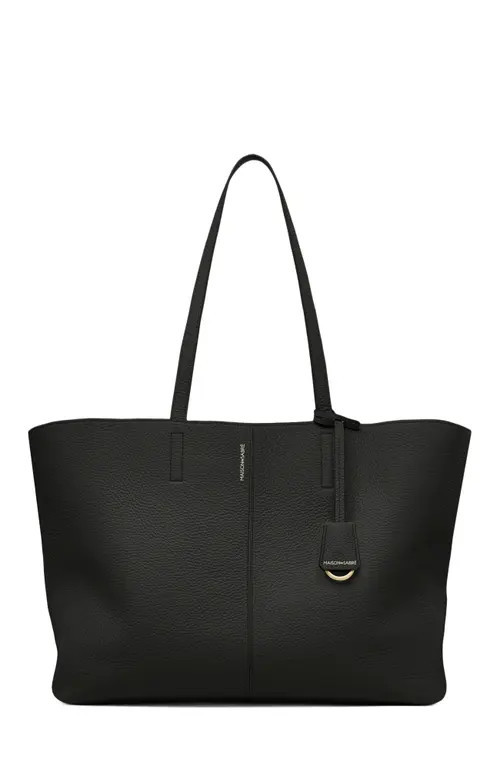 MAISON de SABRÉ Large Leather Snap Soft Tote in Rouge Noir at Nordstrom | Nordstrom