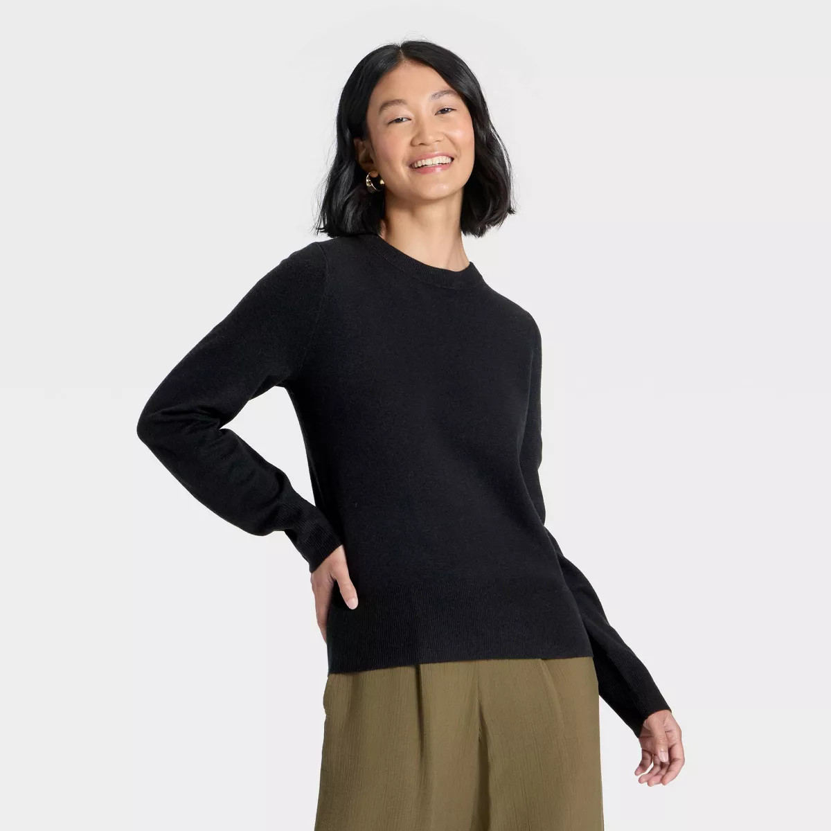 Women's Slim Fit Cozy Knit Pullover Sweater - A New Day™ | Target